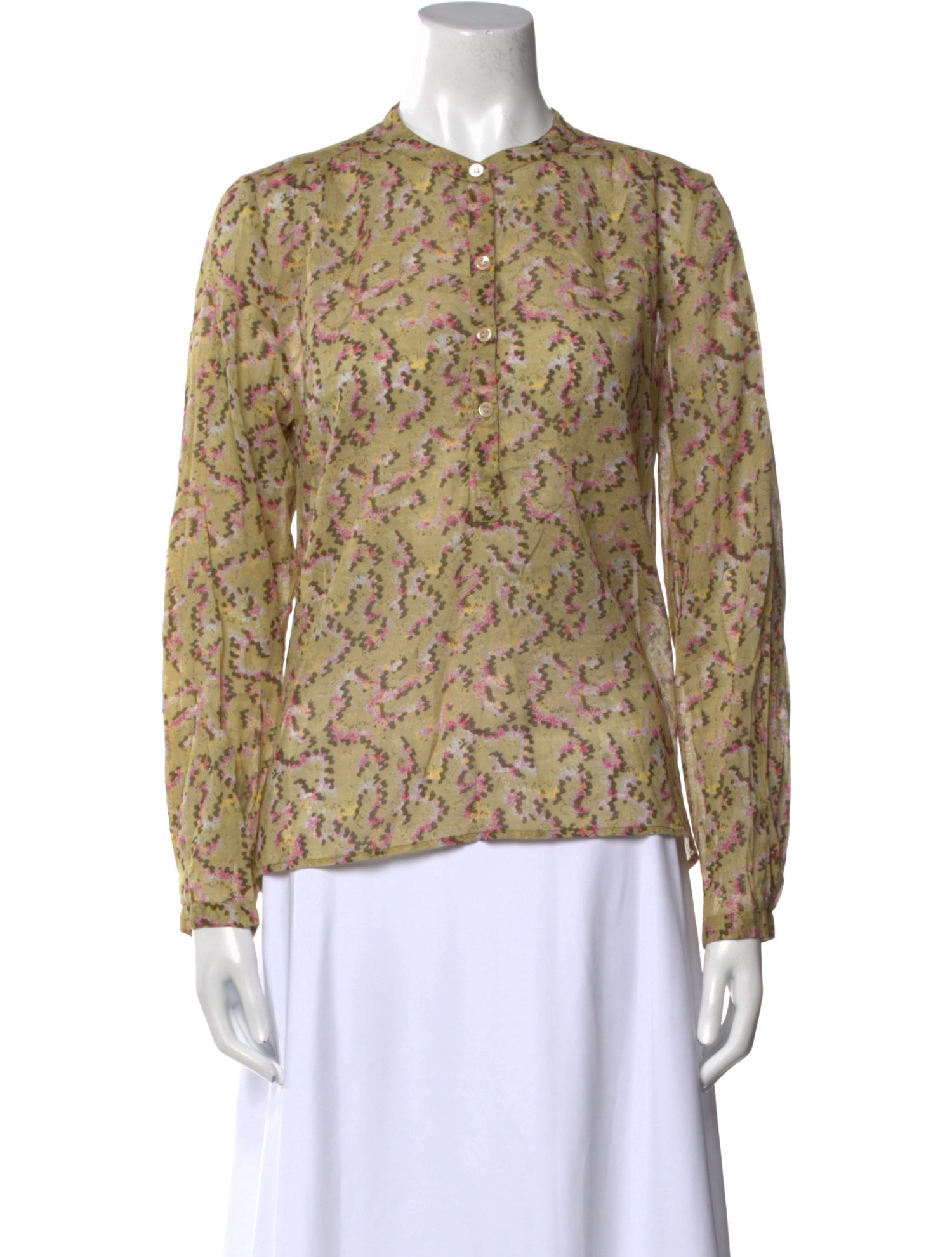 Étoile Isabel Marant Printed Crew Neck Blouse