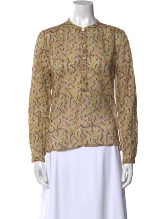 Étoile Isabel Marant Printed Crew Neck Blouse