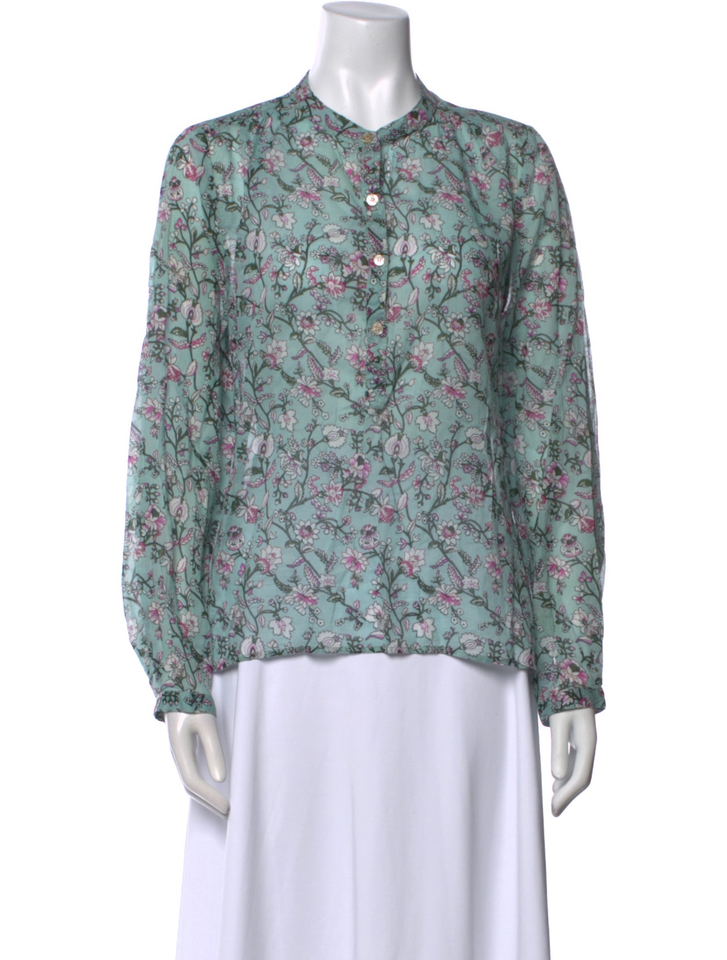 Étoile Isabel Marant Floral Print Crew Neck Blouse