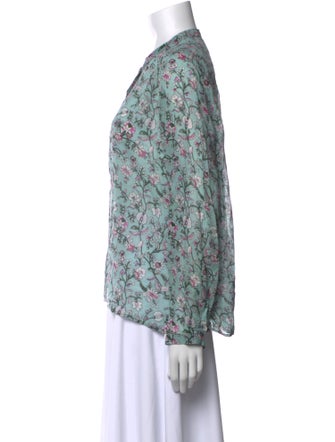 Étoile Isabel Marant Floral Print Crew Neck Blouse