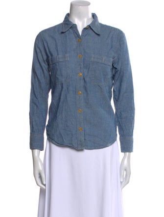 Étoile Isabel Marant Three-Quarter Sleeve Button-Up Top