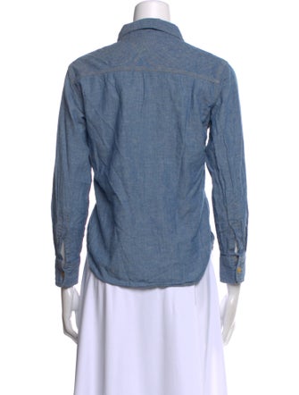 Étoile Isabel Marant Three-Quarter Sleeve Button-Up Top