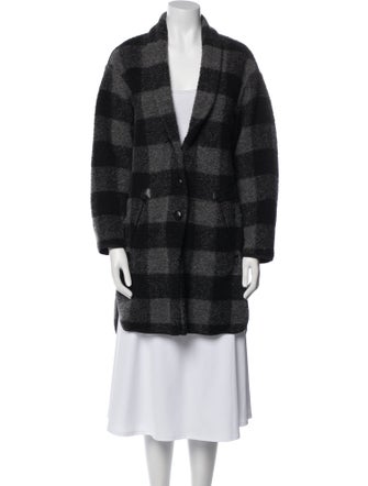 Étoile Isabel Marant Wool Plaid Print Jacket