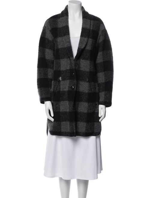 Étoile Isabel Marant Wool Plaid Print Jacket