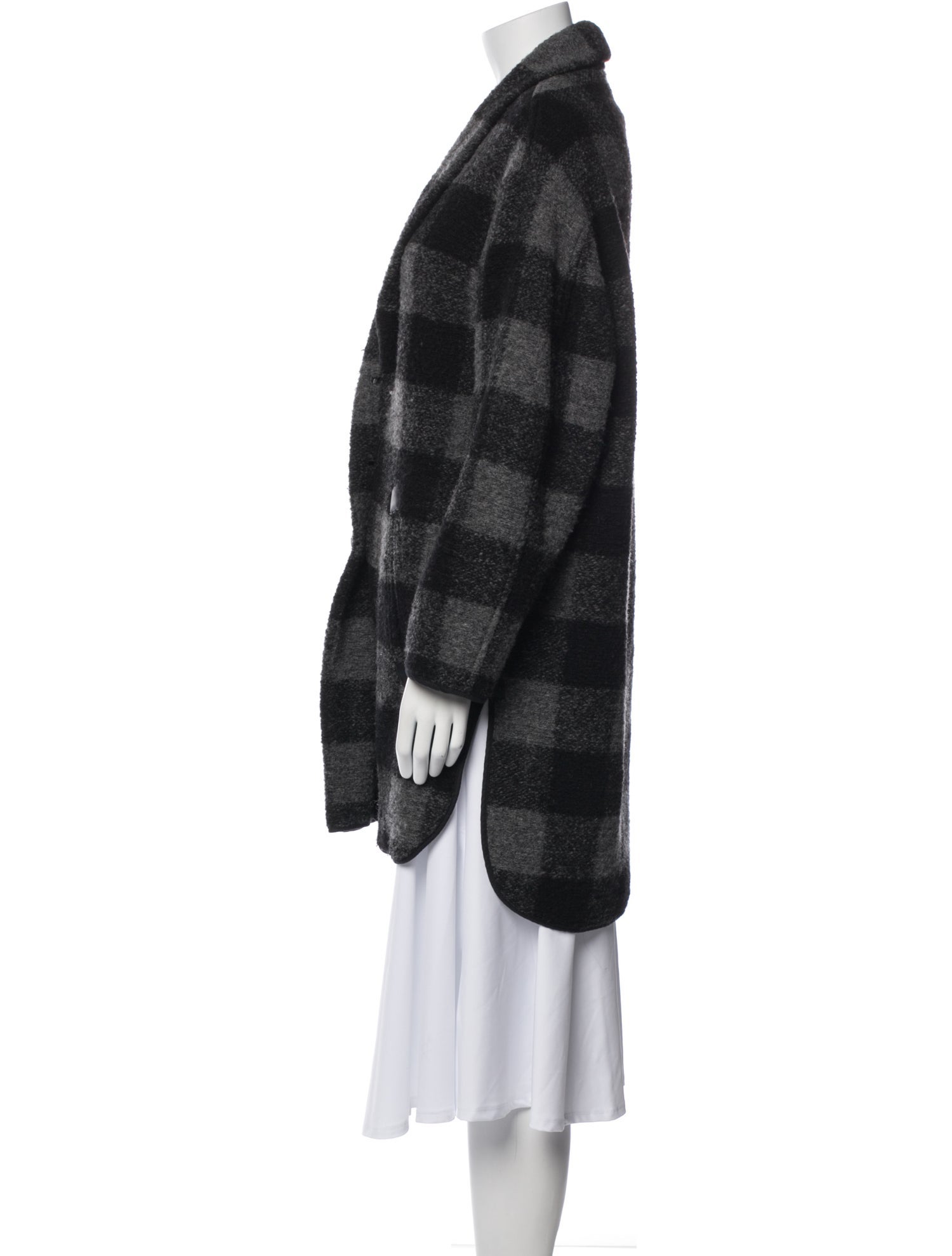 Étoile Isabel Marant Wool Plaid Print Jacket