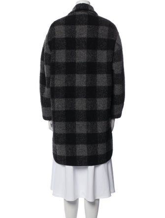 Étoile Isabel Marant Wool Plaid Print Jacket