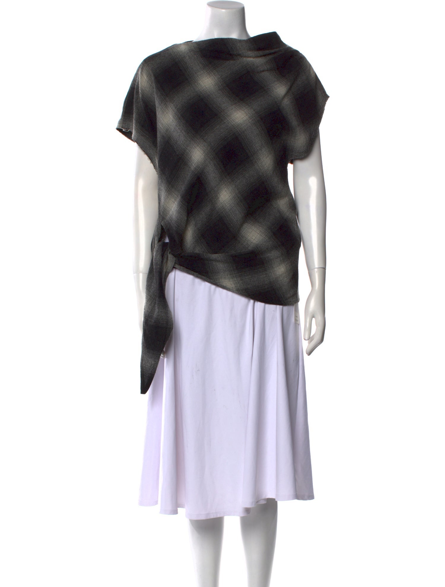 Étoile Isabel Marant Wool Plaid Print Tunic