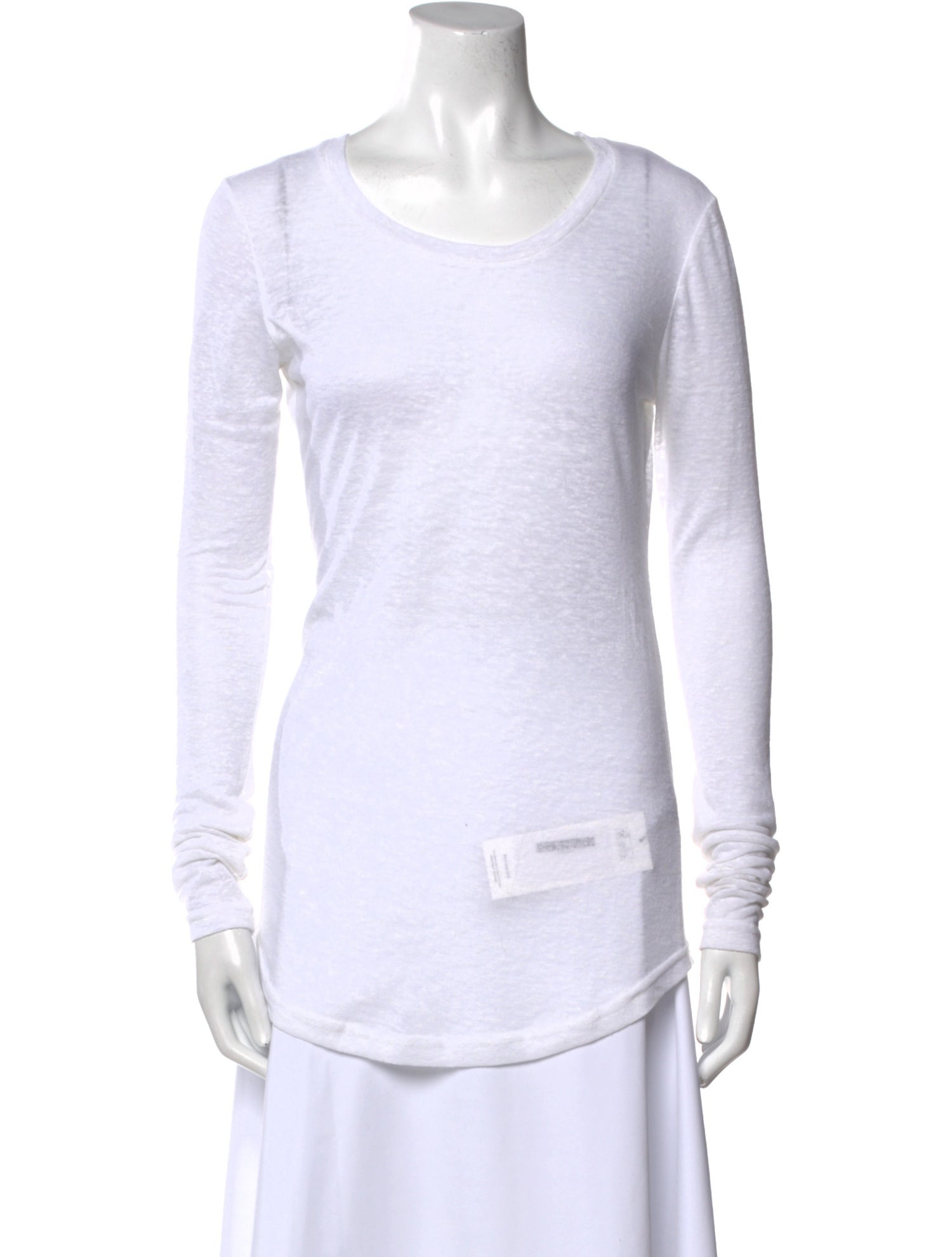 Étoile Isabel Marant Linen Scoop Neck T-Shirt