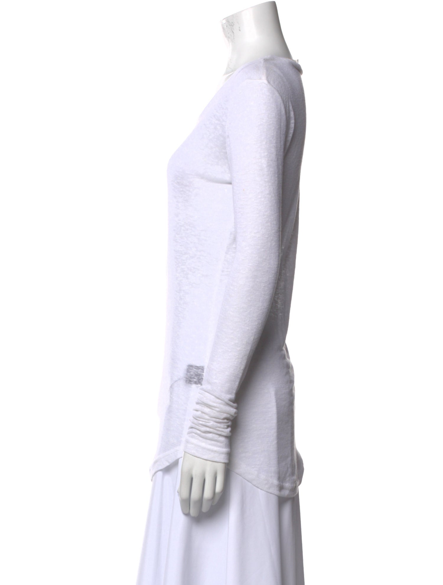 Étoile Isabel Marant Linen Scoop Neck T-Shirt