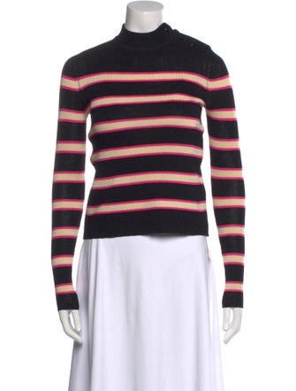 Étoile Isabel Marant Striped Mock Neck Sweater
