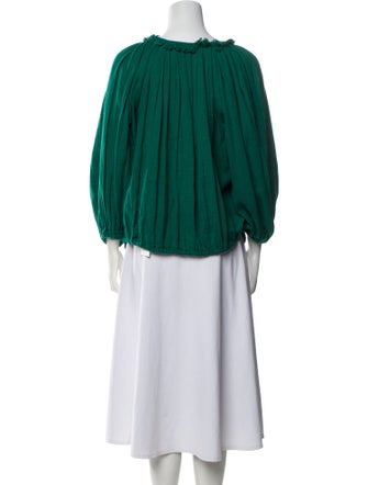 Étoile Isabel Marant Scoop Neck Three-Quarter Sleeve Blouse