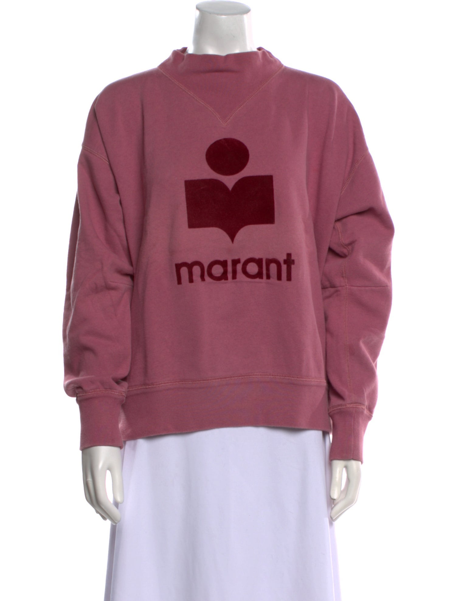 Étoile Isabel Marant Graphic Print Mock Neck Sweatshirt