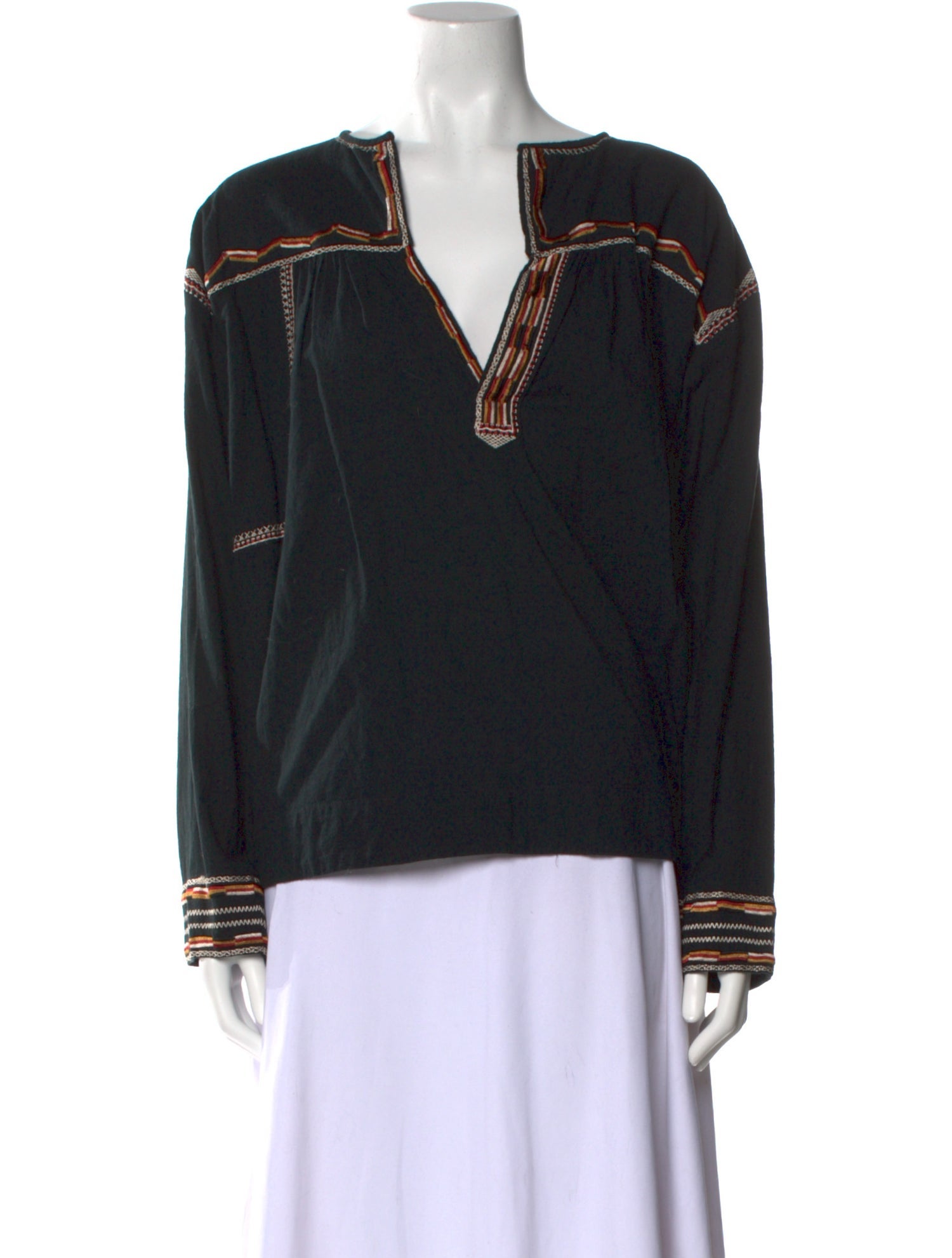 Étoile Isabel Marant V-Neck Long Sleeve Sweatshirt