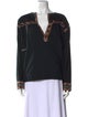 Étoile Isabel Marant V-Neck Long Sleeve Sweatshirt
