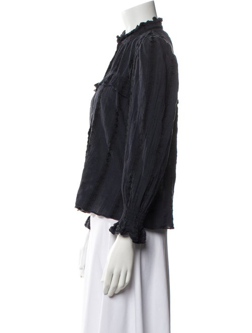 Étoile Isabel Marant Mock Neck Long Sleeve Blouse