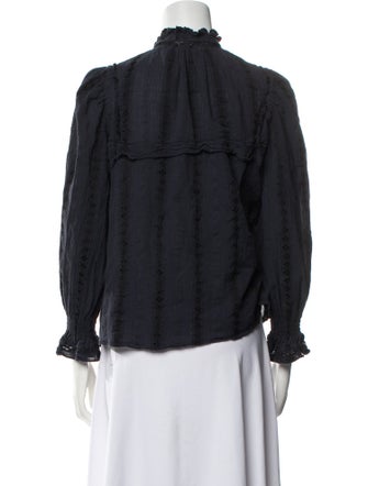 Étoile Isabel Marant Mock Neck Long Sleeve Blouse