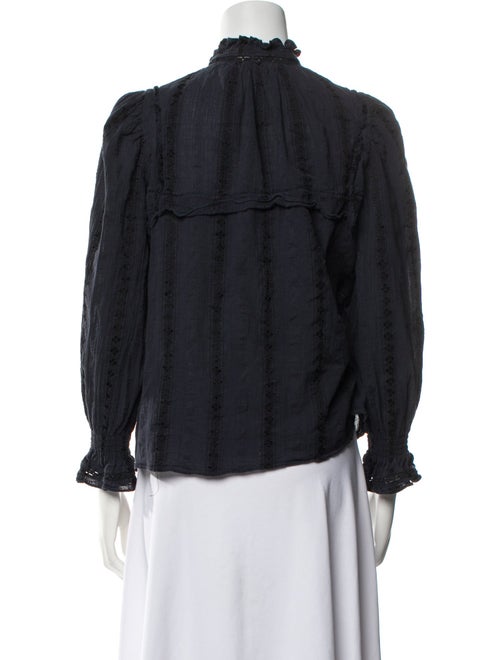 Étoile Isabel Marant Mock Neck Long Sleeve Blouse