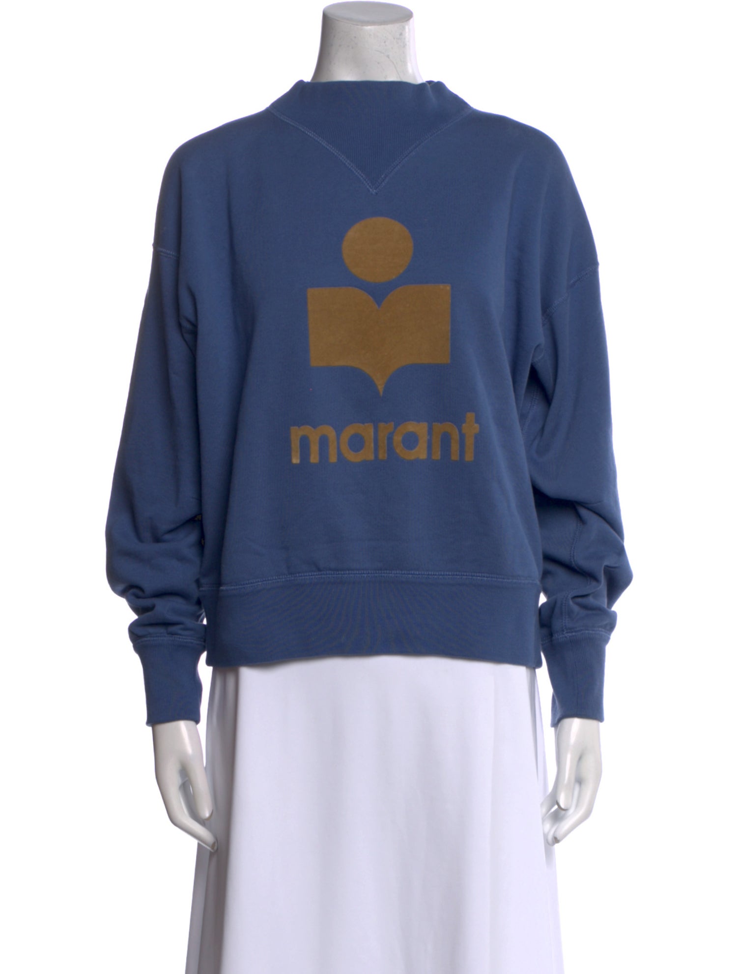 Étoile Isabel Marant Graphic Print Mock Neck Sweatshirt