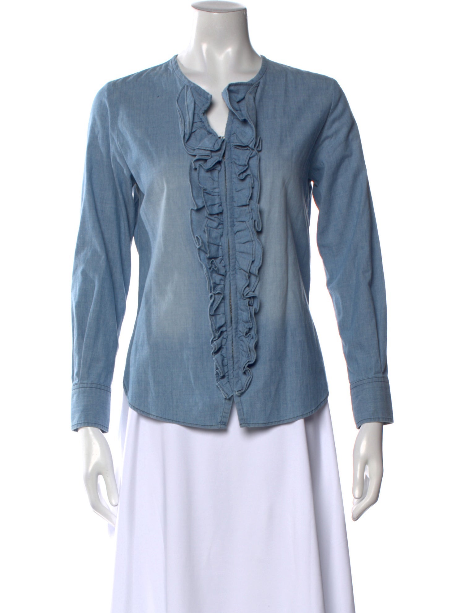 Étoile Isabel Marant V-Neck Long Sleeve Blouse