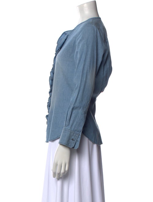 Étoile Isabel Marant V-Neck Long Sleeve Blouse