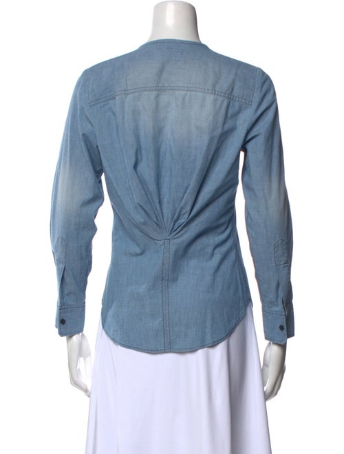 Étoile Isabel Marant V-Neck Long Sleeve Blouse