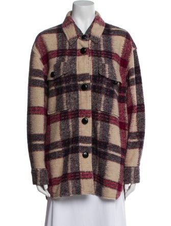 Étoile Isabel Marant Wool Plaid Print Jacket
