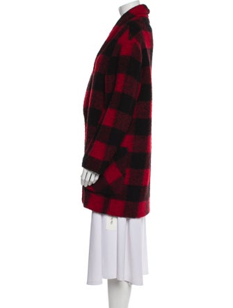 Étoile Isabel Marant Wool Plaid Print Coat