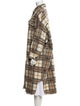 Étoile Isabel Marant Wool Plaid Print Coat