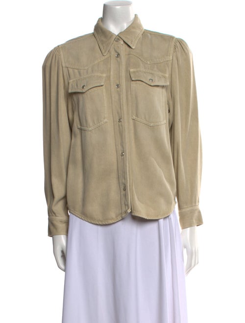 Étoile Isabel Marant Long Sleeve Button-Up Top