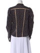 Étoile Isabel Marant Printed Mock Neck Button-Up Top
