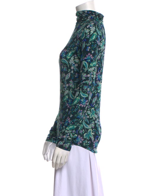 Étoile Isabel Marant Floral Print Mock Neck Blouse