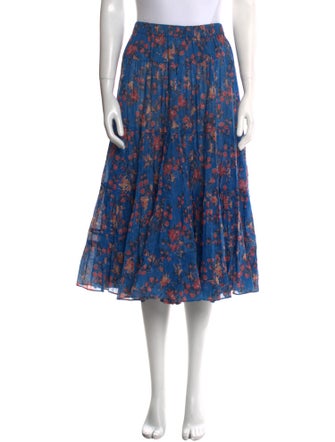 Étoile Isabel Marant Floral Print Midi Length Skirt