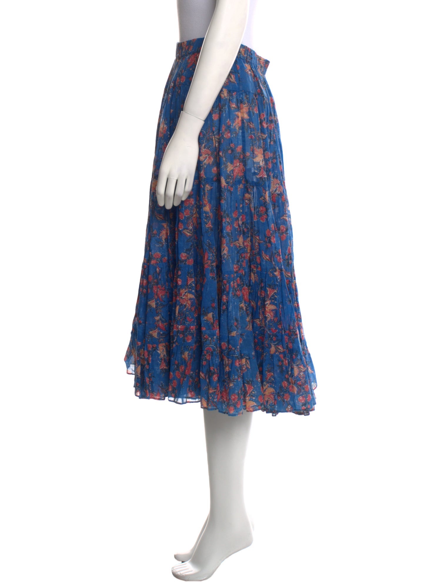 Étoile Isabel Marant Floral Print Midi Length Skirt