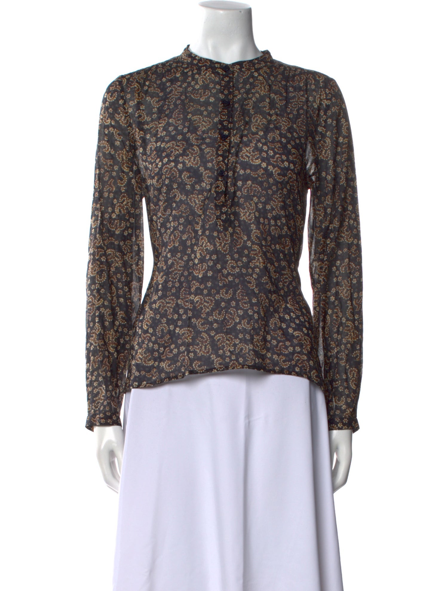 Étoile Isabel Marant Floral Print Crew Neck Blouse