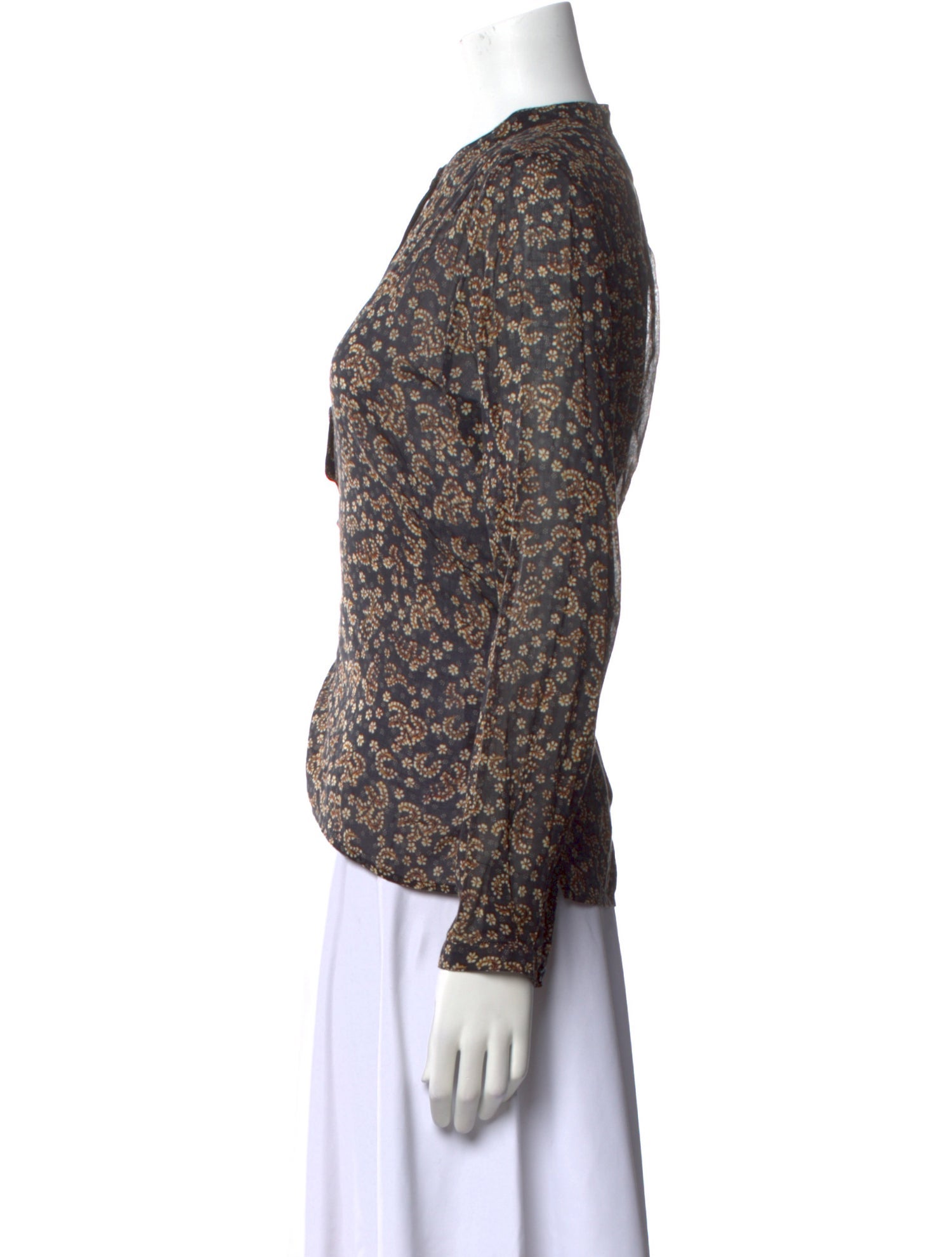 Étoile Isabel Marant Floral Print Crew Neck Blouse