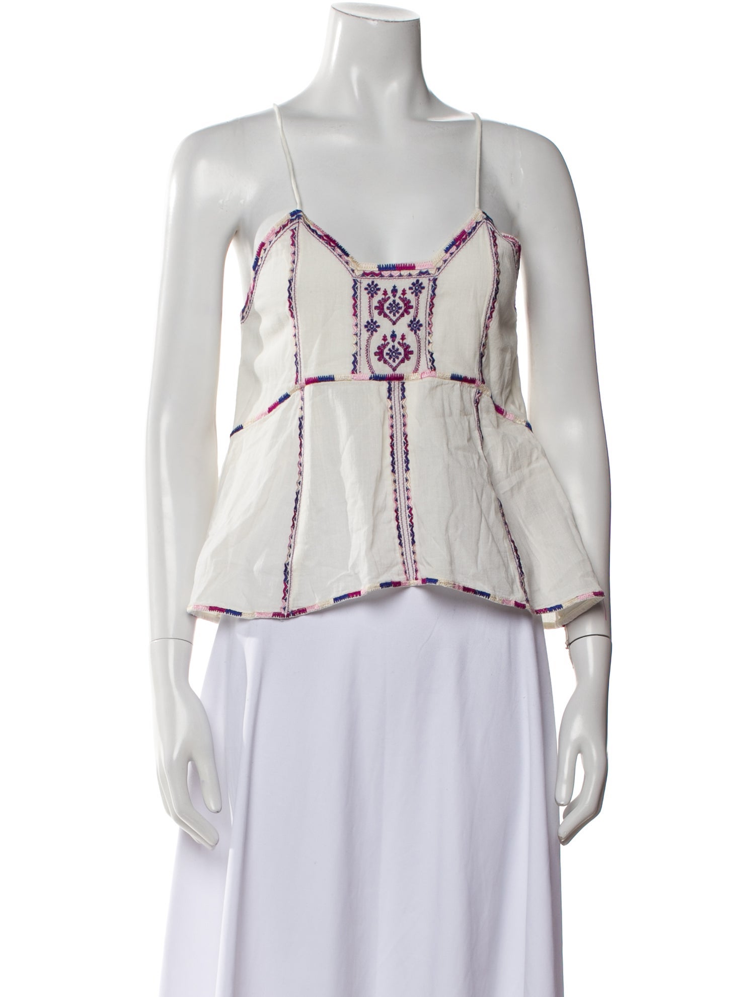 Étoile Isabel Marant Square Neckline Sleeveless Crop Top