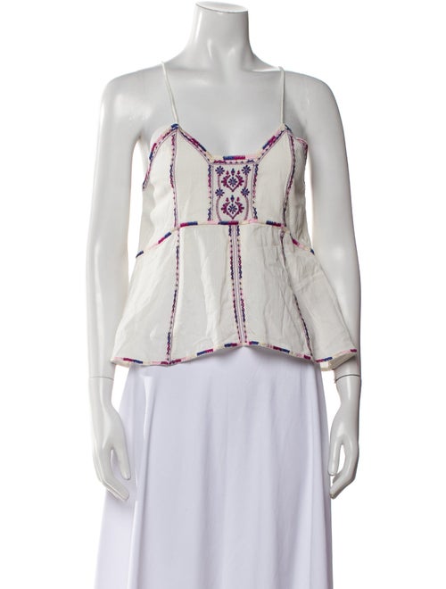 Étoile Isabel Marant Square Neckline Sleeveless Crop Top