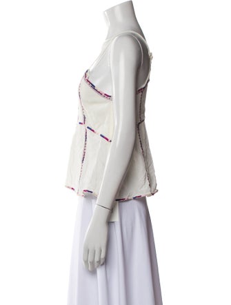 Étoile Isabel Marant Square Neckline Sleeveless Crop Top
