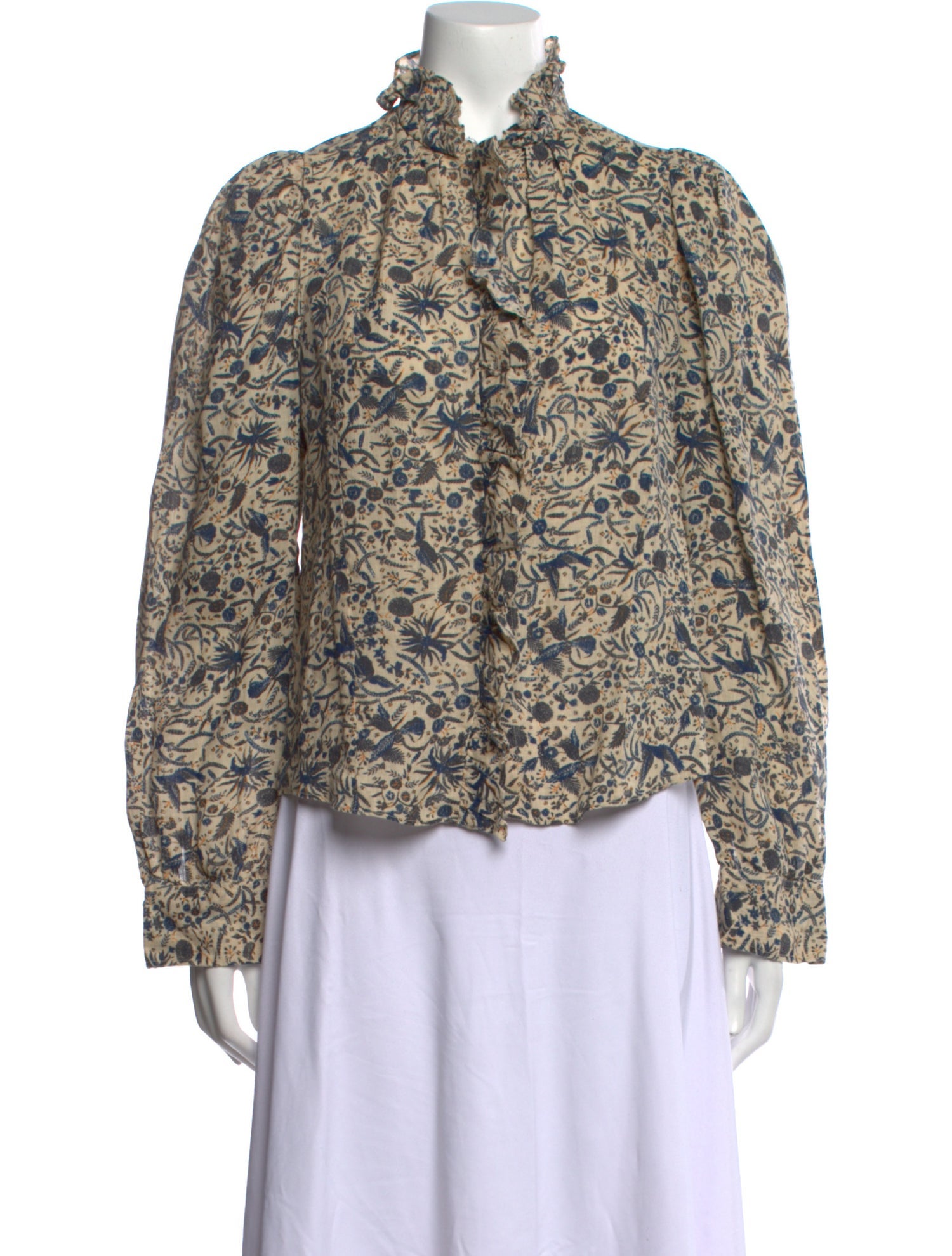 Étoile Isabel Marant Linen Floral Print Blouse