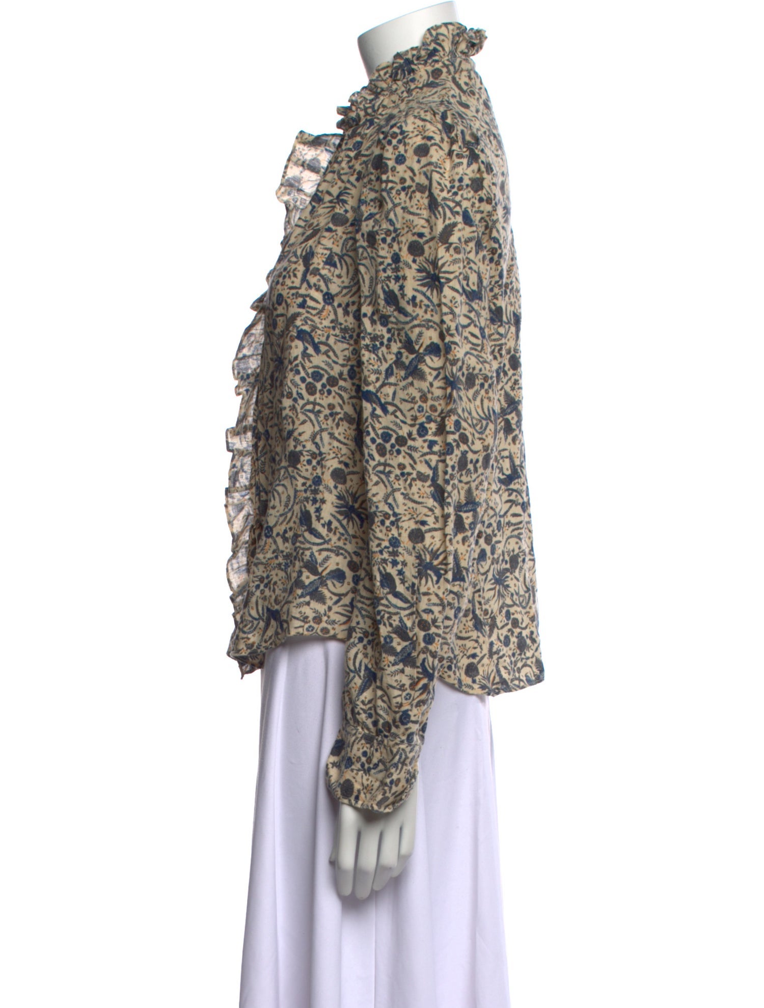 Étoile Isabel Marant Linen Floral Print Blouse