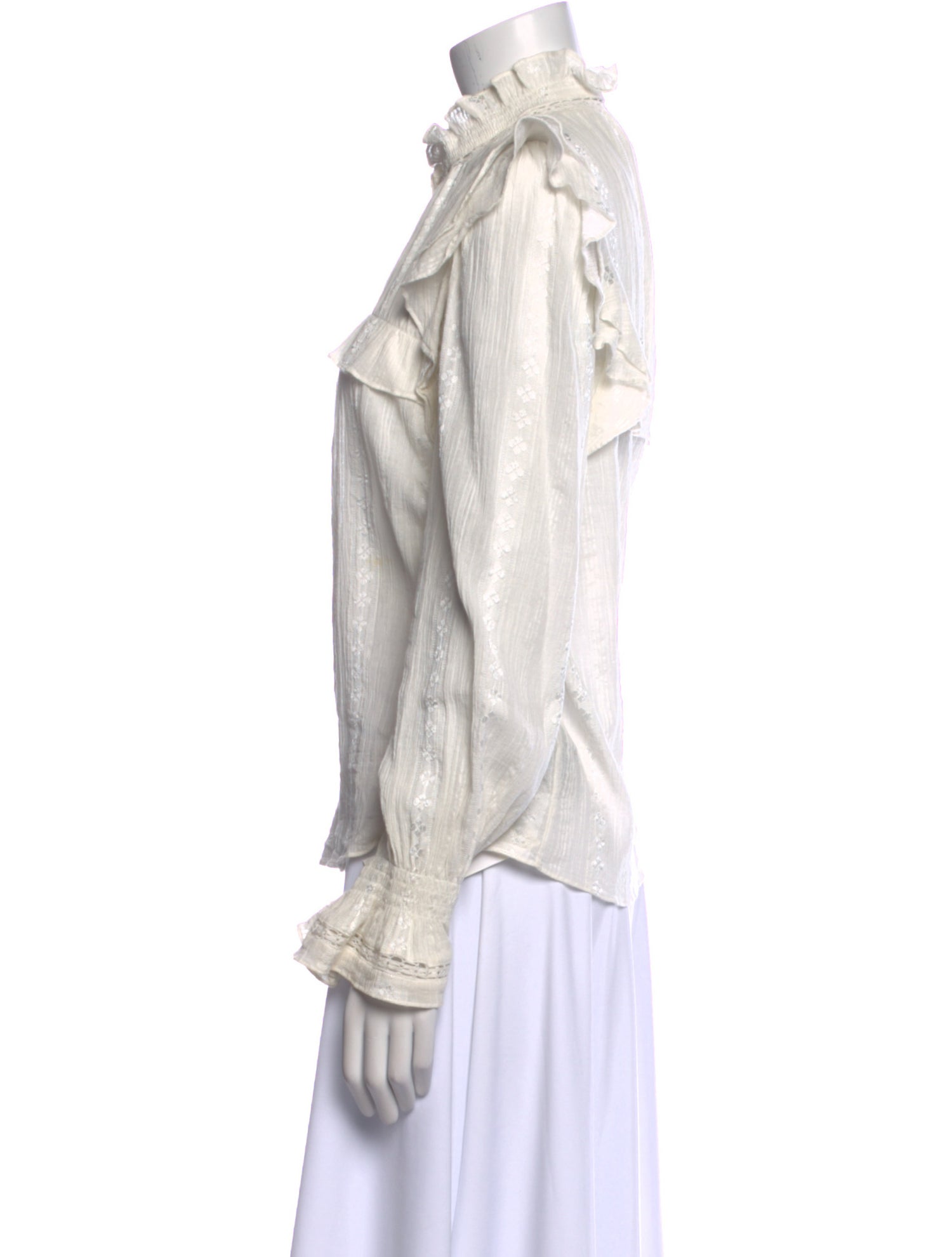 Étoile Isabel Marant Mock Neck Long Sleeve Blouse