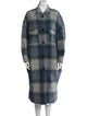 Étoile Isabel Marant Wool Plaid Print Coat