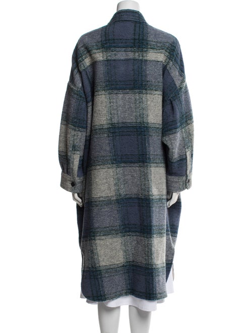 Étoile Isabel Marant Wool Plaid Print Coat