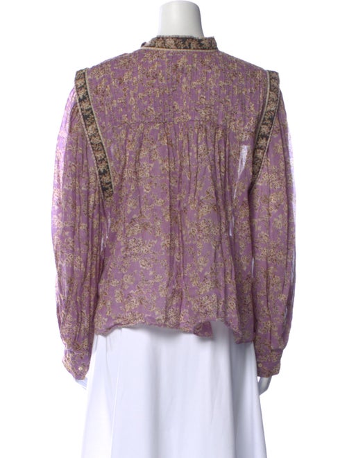 Étoile Isabel Marant Paisley Print Mock Neck Blouse