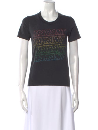 Étoile Isabel Marant Graphic Print Crew Neck T-Shirt