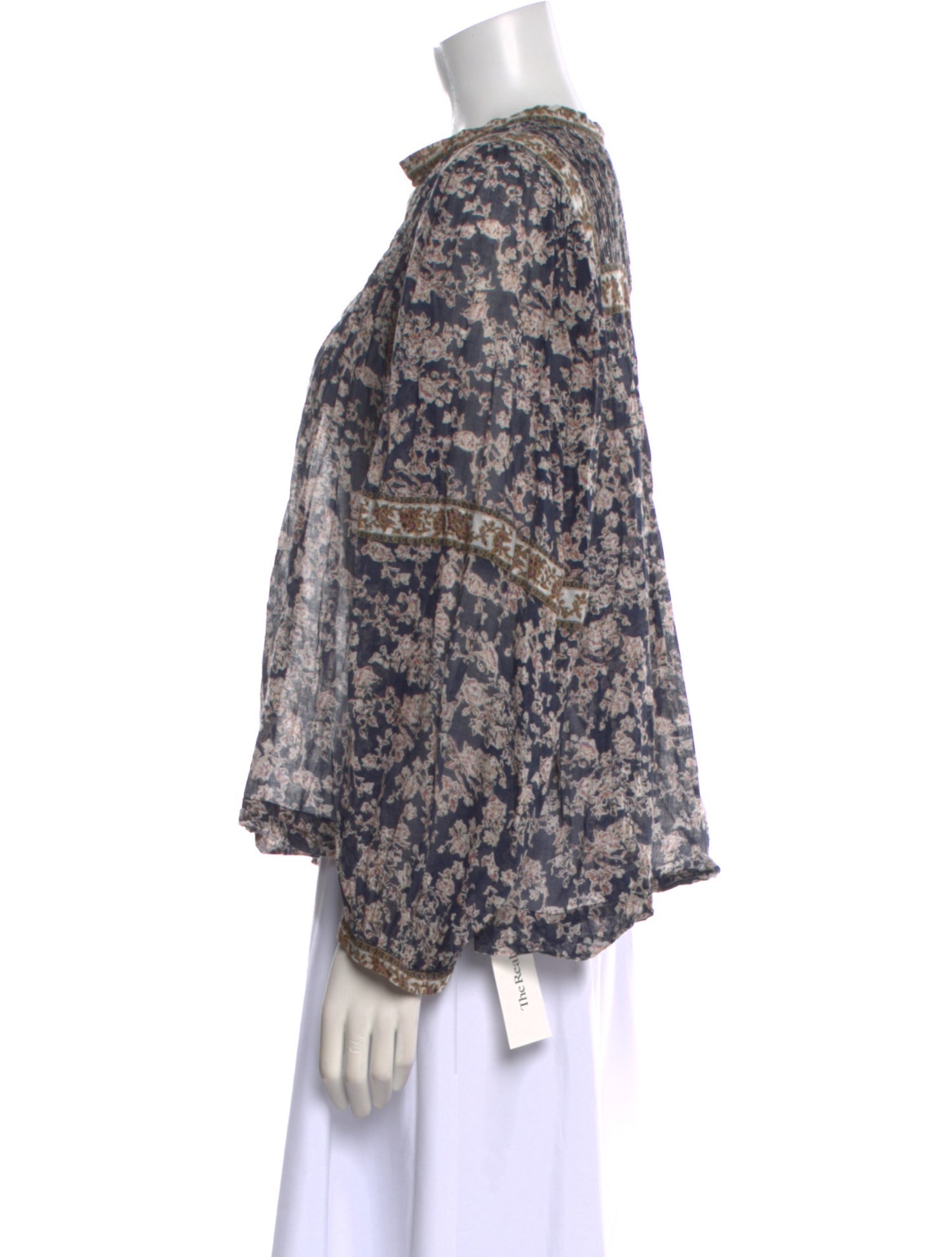 Étoile Isabel Marant Floral Print V-Neck Blouse