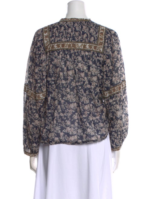 Étoile Isabel Marant Floral Print V-Neck Blouse