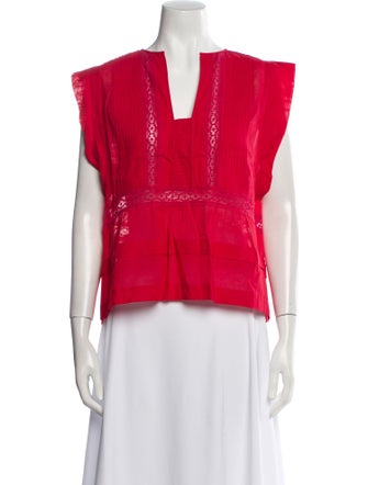 Étoile Isabel Marant Square Neckline Sleeveless Crop Top