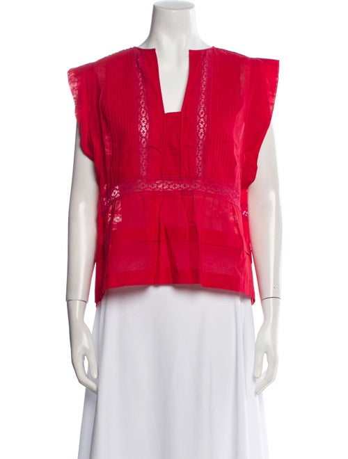 Étoile Isabel Marant Square Neckline Sleeveless Crop Top