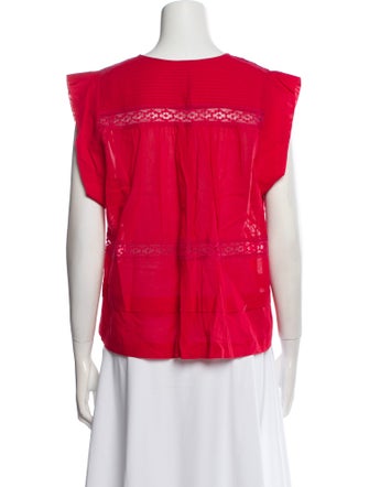Étoile Isabel Marant Square Neckline Sleeveless Crop Top